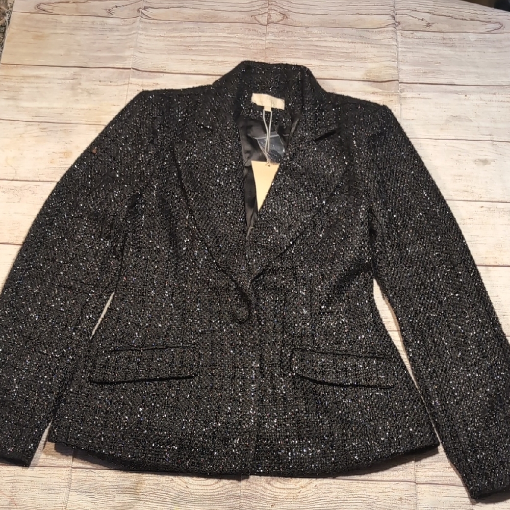 Meshki Black Sparkle Blazer